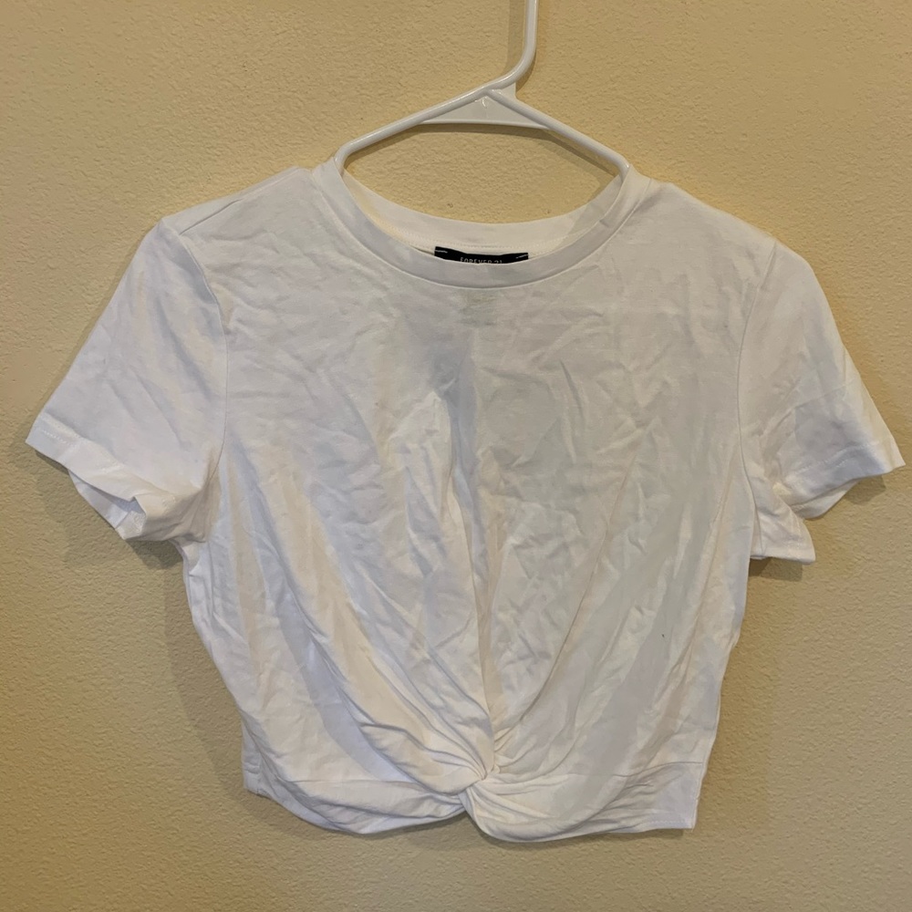 Forever 21 Front tie crop top